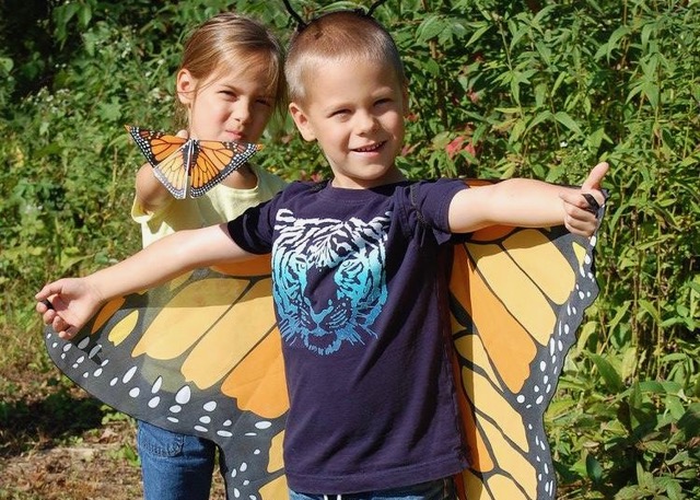 Butterfly Booth - Youths dressed up as butterflies